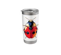 Ladybug Design Ladybird Lover Insects Cute Beetle Ladybugs Stainless Steel Insulated Tumbler