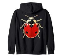 Ladybug Design Ladybird Lover Insects Cute Beetle Ladybugs Zip Hoodie