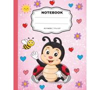 Ladybug Dreams Notebook College Ruled: Cute & Colorful Lined Journal Wide Ruled for Kids - 112 Pages, 7.5 × 9.25 in Writing Notebook for School, ... Notes, Schoolwork, Creative Writing & More