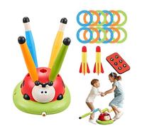 Ladybug Exercise Toy - Jump Toss Ring, Boys Game | Ring Launcherr, Enhanced Fun Dynamics, Stomping Launcher Outdoor Toy, Activity Equipment, Child Fitness Youth Play Active for Kids,