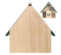 Ladybug House Habitat - Wooden Pollinator Shelter | Butterfly Bee Garden Hotel Nesting Box Outdoor Fence Tree Backyard Orchard Balcony Courtyard Park Farm Forest Wildlife Support Use