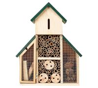 Ladybug House - Wooden Shelter, Outdoor Hotel, Natural Habitat Design, Weather Resistant Structure | for Garden Yard Balcony Pollinator Attraction and Eco Friendly Protection Setup