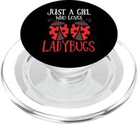 Ladybug Love Bug Just a Girl Who Loves Ladybugs PopSockets PopGrip for MagSafe