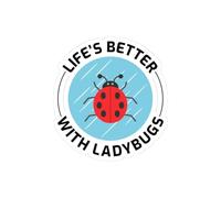 Ladybug Lover Sticker - Happy Entomology Vinyl Decal for Gardeners & Insect Enthusiasts (5.5" × 5.5")