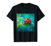 Ladybug Macro Nature Photography Dew Drops Value Graphic T-Shirt