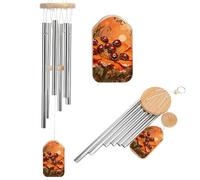 Ladybug Marigold Bloom Wind Chimes for Outside Memorial Tuned Outdoor Windchimes Large Garden Decor Wind Chime with Melodious Sound for Mom Dad Grandma Home Garden Patio Decor