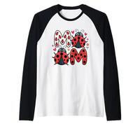 Ladybug Mom of The Birthday Girl Mothers Day Mama Bug Raglan Baseball Tee