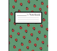 Ladybug Notebook College Ruled: Cute Red Garden Bug Pattern | Whimsical Insect-Themed Journal for Girls, Kids, School, Office, or Writing | 8.5” x 11” | 100 Pages