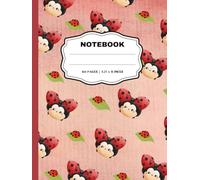 Ladybug Notebook - Cute Lined Journal for Kids and Adults | 160 Pages | Cute 7.5 x 9.25 in Writing Notebook for School, College, Journaling & Gifts: ... Notes, Schoolwork, Creative Writing & More