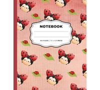 Ladybug Notebook - Cute Lined Journal for Kids and Adults | 160 Pages | Cute 7.5 x 9.25 in Writing Notebook for School, College, Journaling & Gifts: ... Notes, Schoolwork, Creative Writing & More