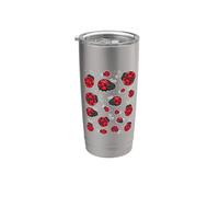 Ladybug Pattern Coccinellidae Lover Entomologist Student Bug Stainless Steel Insulated Tumbler