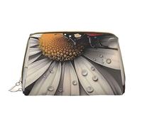 Ladybug Pattern Printed Makeup Bag for Women Portable Leather Make up Bag Travel Zipper Cosmetic Bags Organizer