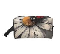 Ladybug Pattern Printed Makeup Bag Travel Portable Cosmetic Bag Large Capacity Makeup Case Toiletry Handbag Organiser for Women