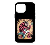 Ladybug Playing Guitar Star Lady Bug Rock and Roll Ladybug Case for iPhone 16 Pro Max