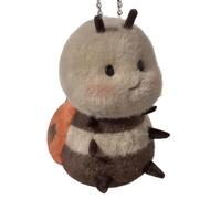 LadyBug Plush Doll, Sitting Animal Plush with Shy Face Expression, Soft CottonDoll, Cuddly Gift for Kids on Birthday Christmas, Home Decoration for Bedroom Playroom Sofa