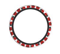 Ladybug Print Steering Wheel Cover â€“ Universal Fit For Cars, Suvs, Atvs & Trucks â€“ Premium Chloroprene Rubber Design With Full-Print Pattern