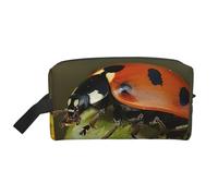 Ladybug Print Toiletry Bag for Women Men Travel Makeup Bag Large Capacity Cosmetic Storage Bag Pouch