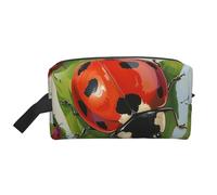 Ladybug Printed Makeup Bag Large Travel Cosmetic Bags Waterproof Cosmetic Case Toiletry Bag Organizer for Women Mom Girls