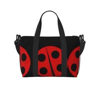 Ladybug Printed Travel Duffel Bag Foldable Gym Duffel Bag Suitable for Travel Work Gym etc