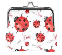 Ladybug Red Polka Dot Leather Wallet with Buckle and Kiss Closure, Red Polka Ladybug, One Size, Red Polka Dot, One Size, Classic, Catarina Red Polka Dots, UNITALLA, Classic