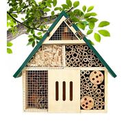 Ladybug Shelter Mini Habitat, Timber Ornament Set Display, 9.49x3.19x11.5 size Module Unit Frame, Weatherproof Cedar Lodges System, Butterfly Habitat Design Kit, Outdoor Pollinator Farm Use