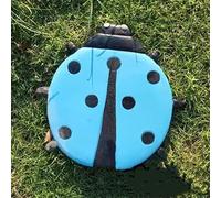 Ladybug Stepping Stone, Garden Stepping Stones, Resin Stepping Ladybug Stones, Outside Round Clearance Decorative Step Stone, for Lawn Yard Flower Bed (Blue,5pcs)