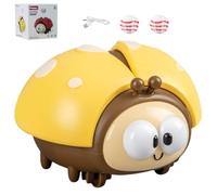 Ladybug Suspended Ball Toy, Interactive Play Ladybug Suspended Ball Toy USB Charging with 2 ball Sensory Toys for 3 4 5 Year Old Boys Girls Present (yellow)