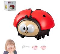 Ladybug Suspended Ball Toy, Interactive Play Ladybug Suspended Ball Toy USB Charging with 2 ball Sensory Toys for 3 4 5 Year Old Boys Girls Present (red)