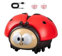 Ladybug Suspended Ball Toy,Ladybug Ball Blower,Cute Animal Balls Blowing Machine Toys,Interactive Safe Suspended Balls Toys,Fun Blowing Machine (Red)