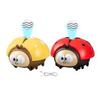 Ladybug Suspended Ball Toy | Ladybug Floating Ball Game | Cartoon Electric Floating Blow Balls Glider Sensory Toy | Funny Animal Interactive Play Balls Blowing Machine Toys for Kids