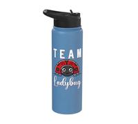 Ladybug Team Coccinellidae Lover Insect Bug Entomologist Stainless Steel Insulated Water Bottle