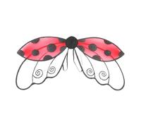 Ladybug Wings for Girls Boys Men Women Halloween Ladybird Costume Fairy Bee Wings for Halloween Masquerade Carnival (without Headband)