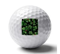 Ladybuges Four Leaf Clovers Golf Balls for Men Golfers Distance Straighter Shots Funny Ball