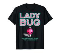 Ladybugs are Easy to Find! Value Graphic T-Shirt, Men, Black, XL