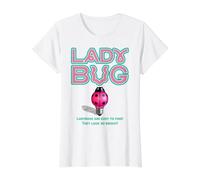 Ladybugs are Easy to Find! Value Graphic T-Shirt, Women, White, L