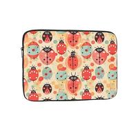 Ladybugs Cartoon Pattern Laptop Case 10 inch, Shockproof Protective Computer Sleeve Cover Water Resistant Laptop Bag Carrying Tablet Cover Briefcase Handbags Gifts for Men Women