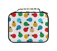 Ladybugs in Colors Colored Pencil Bag Large Capacity Pencil Case for Colouring Pencils Pen Bag Marker Organizer