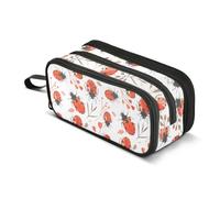Ladybugs on White Background Pencil Case Boys Girls Pen Bag Pouch School