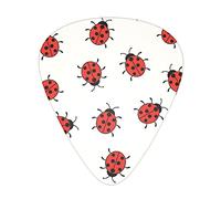 Ladybugs Pattern Infinite Speckled Guitar Picks - Guitar Accessories - Guitar Picks For Acoustic Guitar Electric Guitar Bass Guitar For Men Women Professional Guitarist Musicians And Beginner