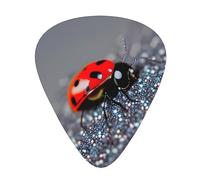 Ladybugs Pattern Infinite Speckled Guitar Picks Set-Premium Abs Material,Various Thicknesses-Enhance Your Playing Experience