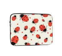 Ladybugs Pattern Infinite Speckled Laptop Case Sleeve 12 inch Laptop Bag Shockproof Computer Carrying Cover Protective Notebook Case