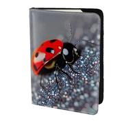 Ladybugs Pattern Infinite Speckled print Passport Cover, Passport Holder Cover Wallet Passport Wallet Case for Cards and Documents