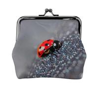 Ladybugs Pattern Infinite Speckled print Small Pouch Kiss Lock Coin Purse for Women Coin Change Purse, Credit Card Wallet