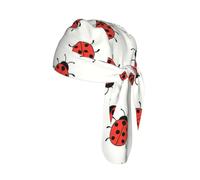 Ladybugs Pattern Infinite Speckled Printed Breathable Cycling Cap, Moisture Wicking Headwrap Do Rag, for Tactical Paintball Use