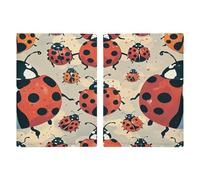 Ladybugs Pattern Infinite Speckled PU Leather Passport Holder, Multiple Pockets Passport Cover, Travel Document Organizer for Men Women