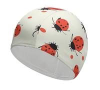 Ladybugs Pattern Infinite Speckled Swim Cap for Women Men Swimming Hat Bath Waterproof Pool Caps for Long Thick Curly Hair