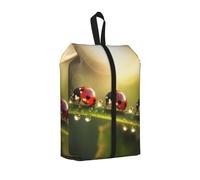 Ladybugs Travel Shoe Bag Water Drop Sun Water Resistant Shoe Organiser with Zipper Handle, Lightweight Pouch for Suitcase & Gym, Folds Flat for Packing