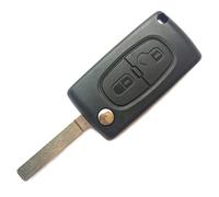 LadyCent 1 Pcs Flip Folding Key Fob Case Car Remote Key Shell Blank, For Peugeot 307/407/308/207 CE0536 VA2/HU83,VA2 Blade