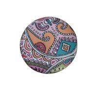 Ladycrow Liberty Silk Satin Magnetic Brooch - Pink Paisley