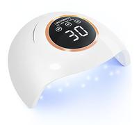 LadyMisty 72W UV LED Nail Lamp Light Dryer for Nails Gel Polish with 18 Beads 3 Timer Setting & LCD Touch Display Screen, Auto Sensor, Professional Nails, White